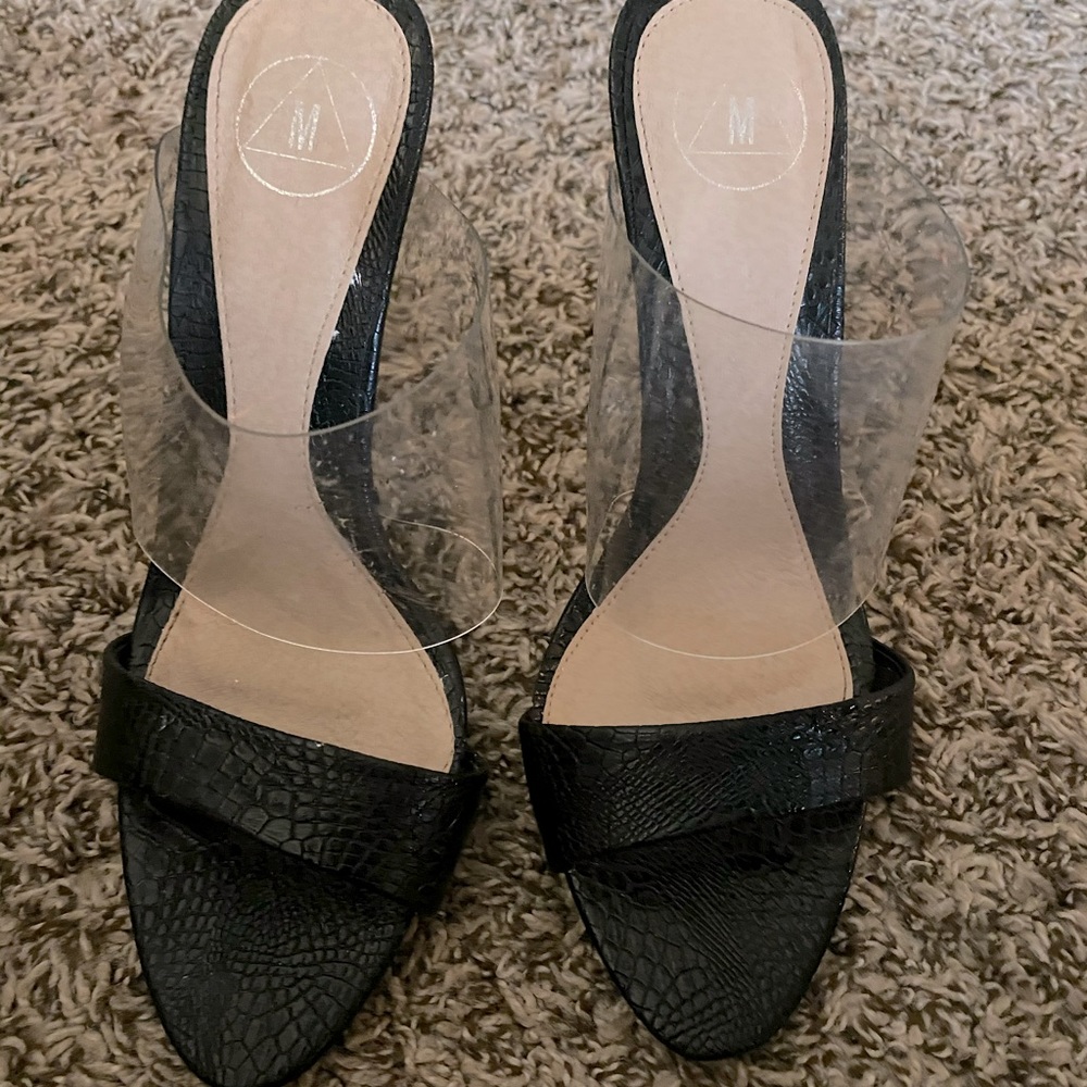 Slide in Heels-clear top